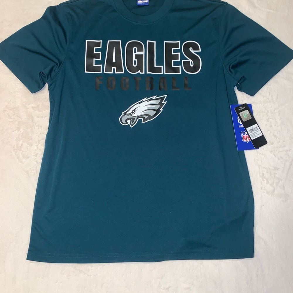 Philadelphia Eagles NFL Team Apparel Men's Green T-Shirt Medium NWT